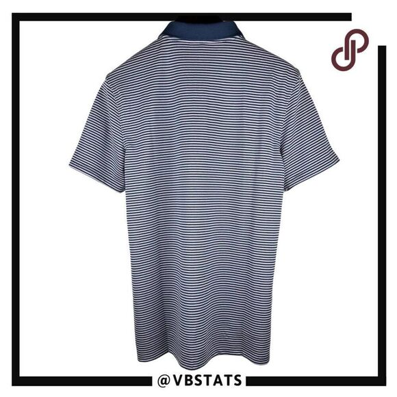 Southern Tide Fort Frederick Stripe Polo Navy and White Size XXL - Picture 4 of 11